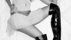 Woman zoe saldana monochrome