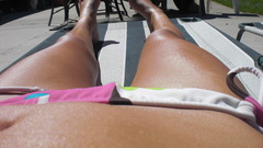 Women bikini panties POV