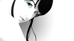 Women blue eyes drawings