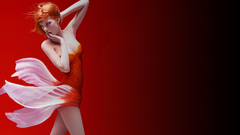 Women dress redheads goldfish