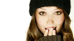 Women white Green eyes