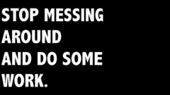 Work minimalistic text