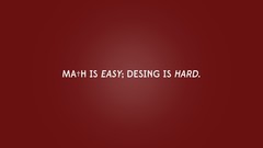 Work red text white hard mathematics desing minimalistic Quotes