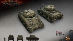 World of Tanks tanks m4 sherman renders