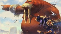 World of warcraft artwork draenei video games fantasy art 