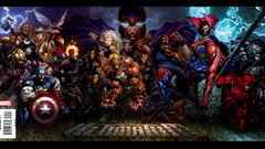 X-Men Fantastic Four Iron Man superheroes captain america 