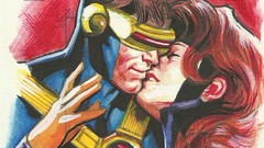 X-Men kissing Scott Summers jean grey