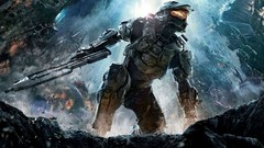 Xbox 360 assault rifle video games Halo 4 master chief cover art