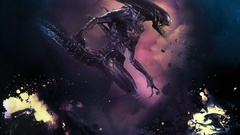 Xenomorph alien purple
