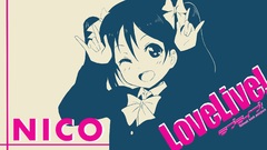 yazawa nico Love Live! Anime anime girls Typography open mouth