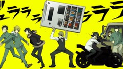 Yellow Anime anime girls durarara heiwajima shizuo anime boys 