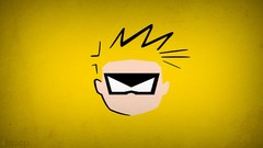 Yellow background calvin and hobbes minimalistic blo0p Calvin 