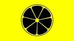 Yellow black lemons minimalistic Black and Yellow