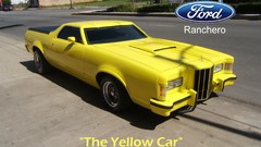 Yellow Car Ford ranchero