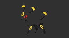 Yellow dark Normal Pokemon minimalistic umbreon