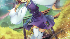 Yellow eyes twintails fireflies