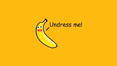 Yellow funny bananas