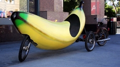 Yellow funny bananas vehicles
