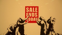 Yellow funny banksy capitalism