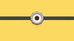 Yellow Movies game glasses Despicable Me faces minions 