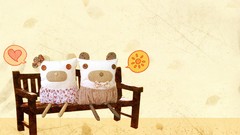 Yellow orange abstract Hearts plush pillows cushion minimalistic