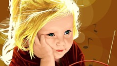 Yellow red children Radio baby I Love You fm