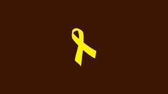 Yellow Ribbons brown background