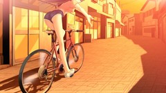 Yellow Shorts Bicycles brunettes tony taka video games Sora no 