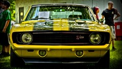 Yellow tuning cars roads transportation headlights vehicles 