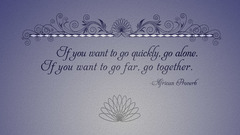 You alone want quickly