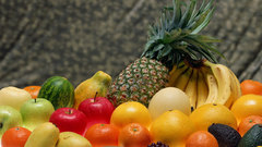 Yum) fruit tropical abstract