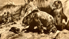 Zdenek Burian Bears sepia