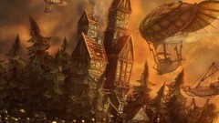 Zeppelin fantasy art Ognian Bonev