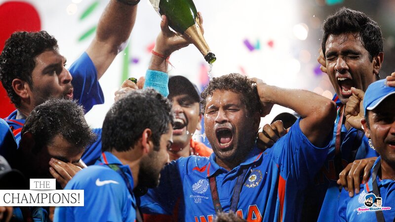 India cricket team celebrates victory