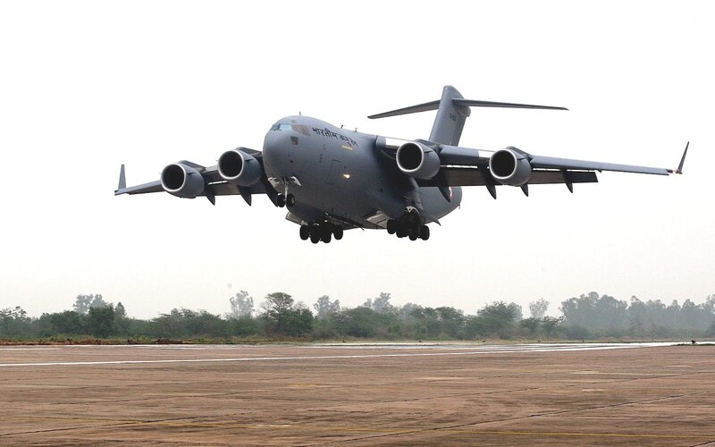 Indian Air Force C-17 — Gray, Dramatic