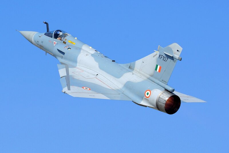 Indian Air Force Fighter Jet — Blue