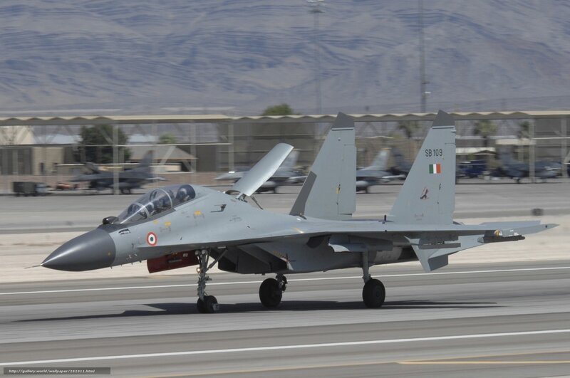 Indian Air Force fighter jet on runway