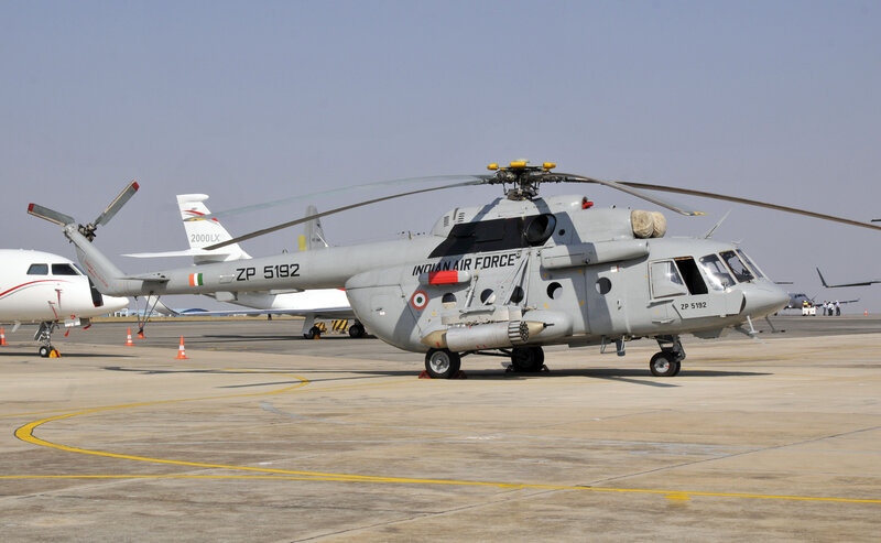 Indian Air Force Helicopter — Gray, Neutral