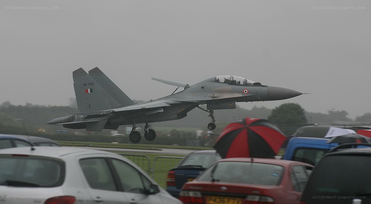 Indian Air Force jet taking off