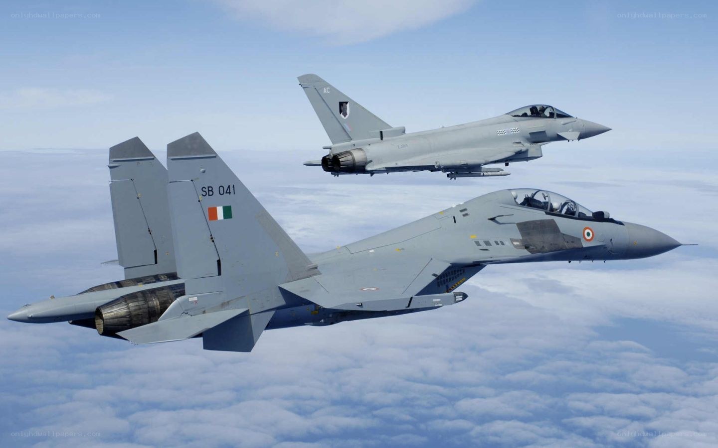 Indian Air Force jets in formation