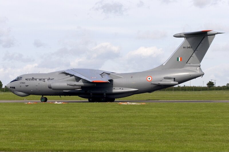 Indian Air Force Transport Plane — Gray, Calm