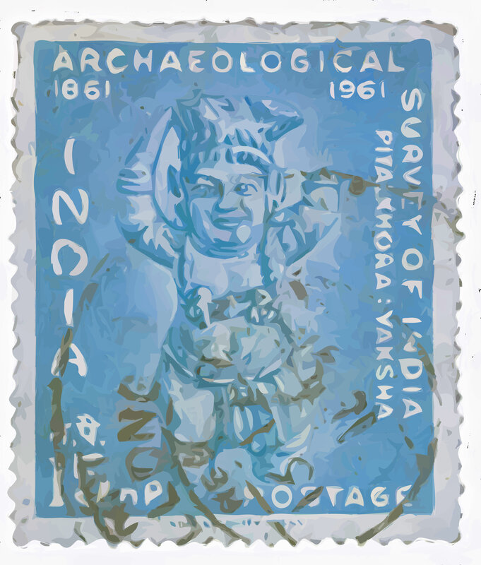Indian archaeological stamp