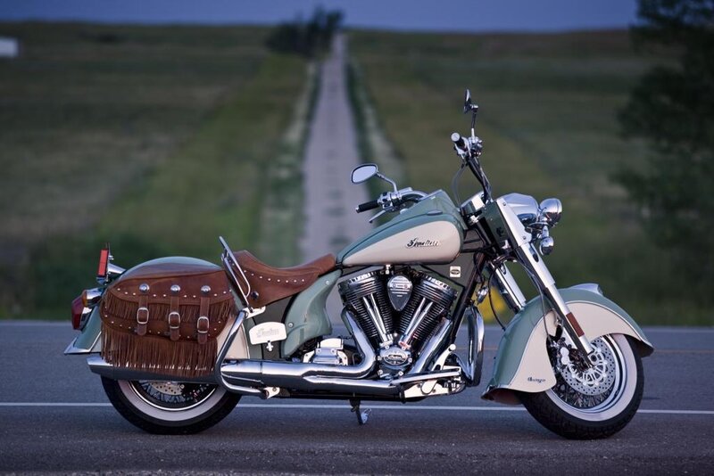 Indian Chief Motorcycle — Green