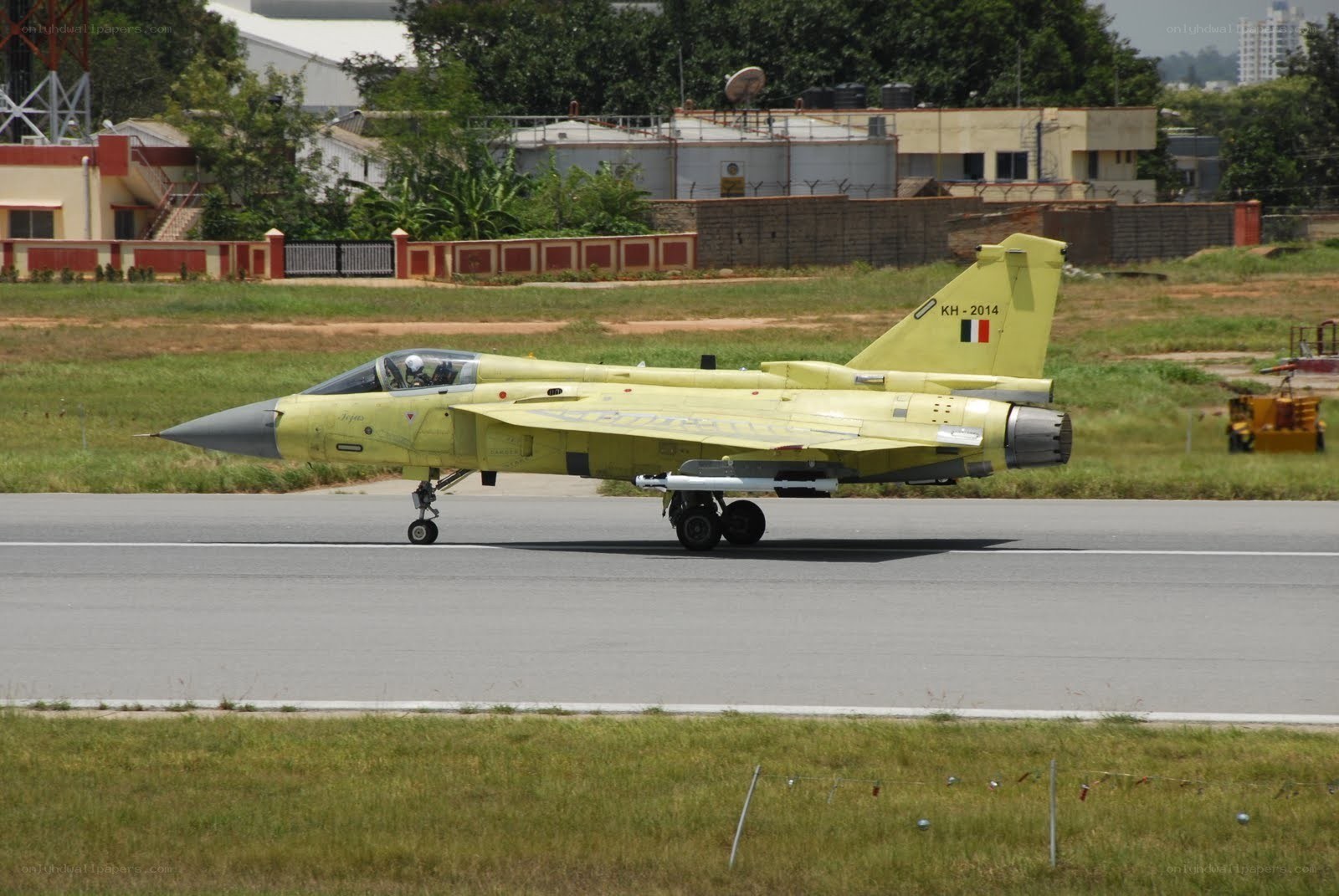 Indian fighter jet on runway