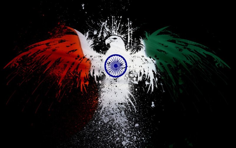 Indian flag eagle art