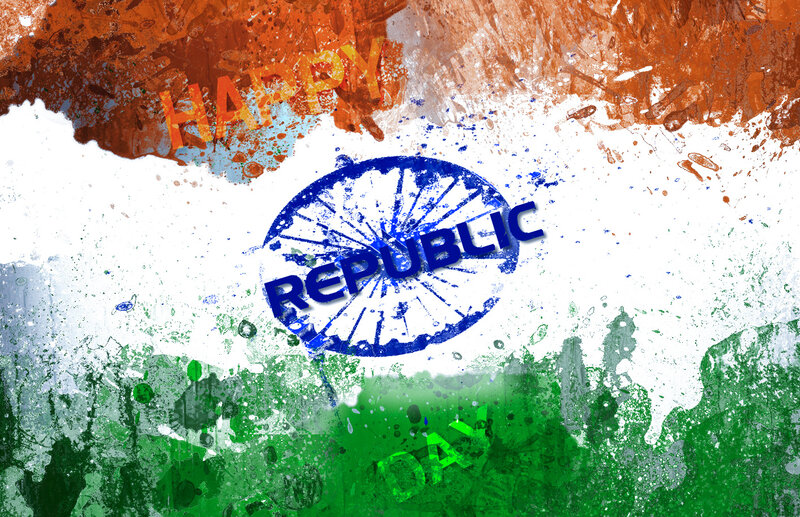 Indian Flag with Text