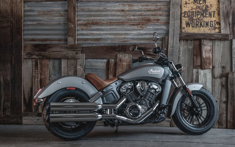 Indian Scout Motorcycle — Gray