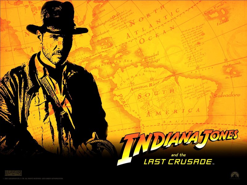 Indiana Jones Character — Yellow, Adventurous, Illustration, Map