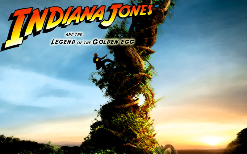 Indiana Jones Climbing Tree