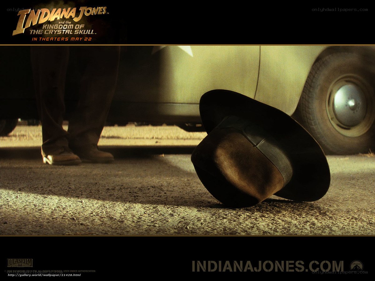 Indiana Jones hat on ground